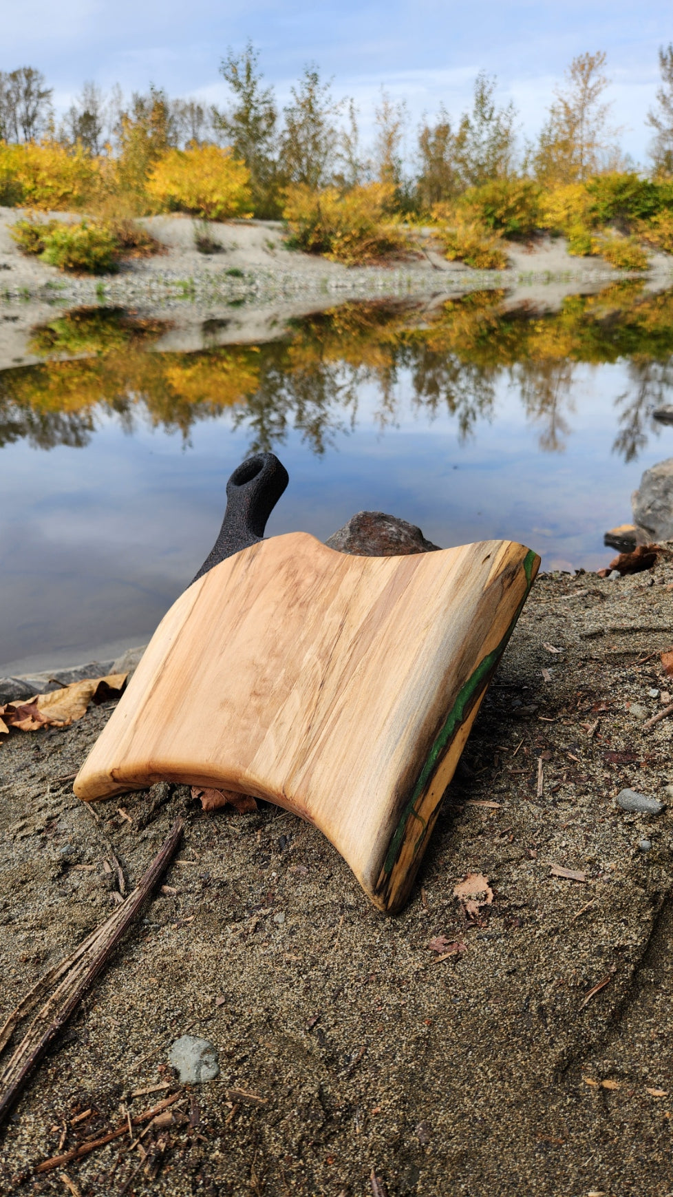 No.30 Live edge western hemlock serving board