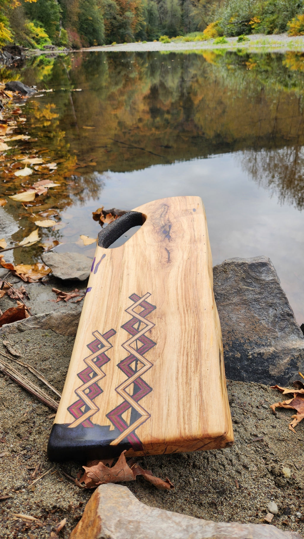 No.25 Live edge western hemlock serving board