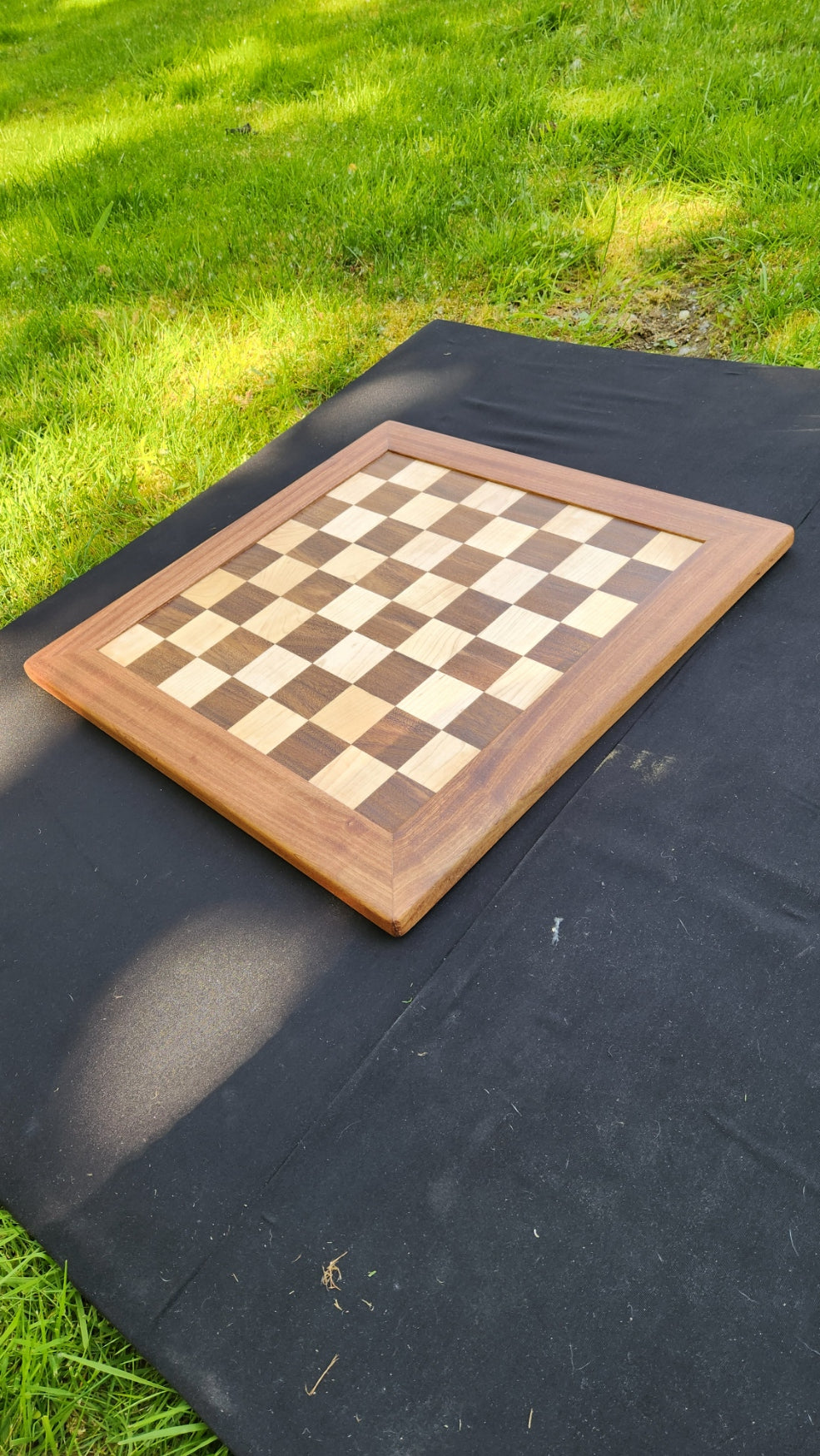 No.19 Hardwood Chessboard w/ Custom Pieces