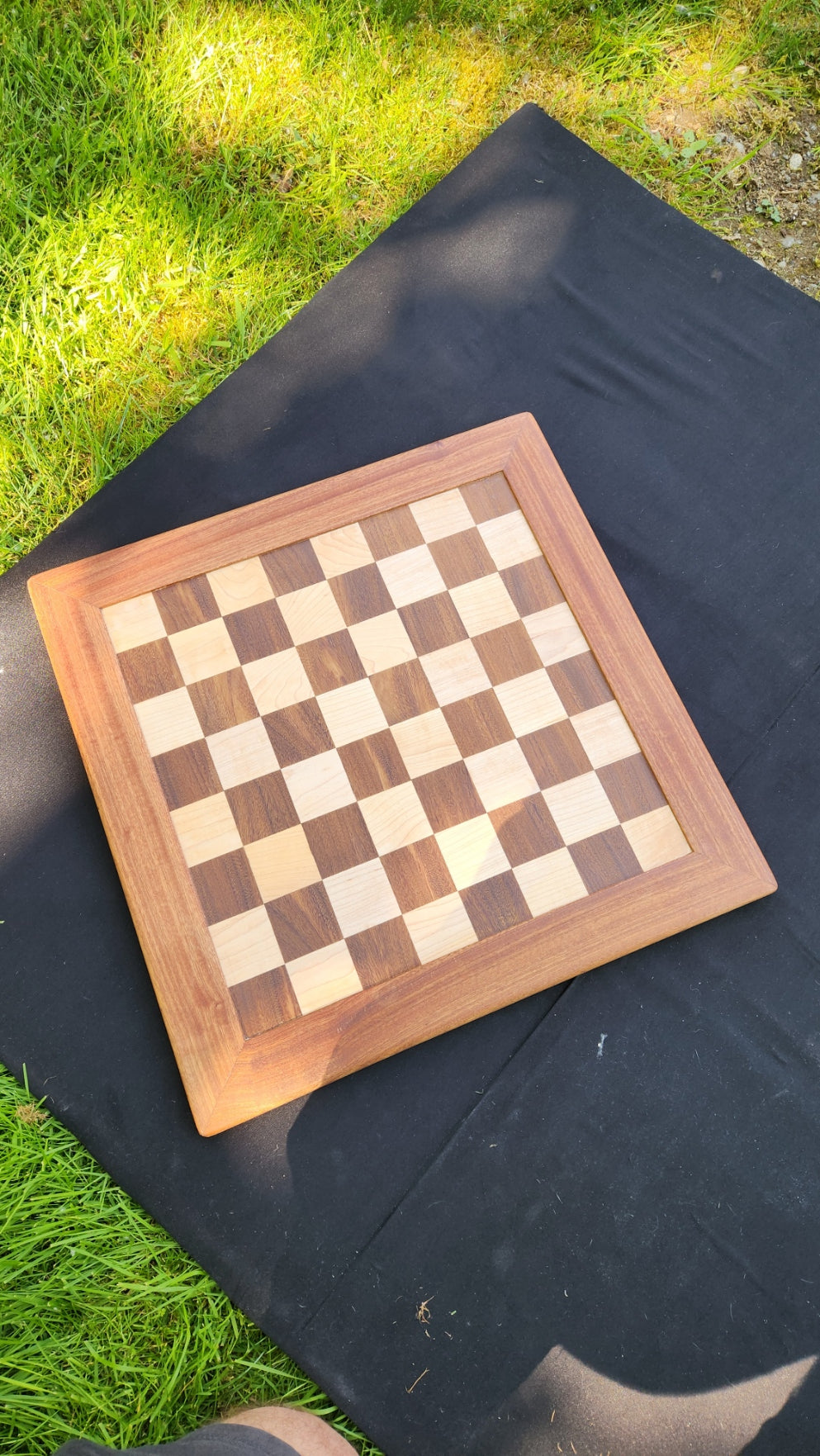 No.19 Hardwood Chessboard w/ Custom Pieces