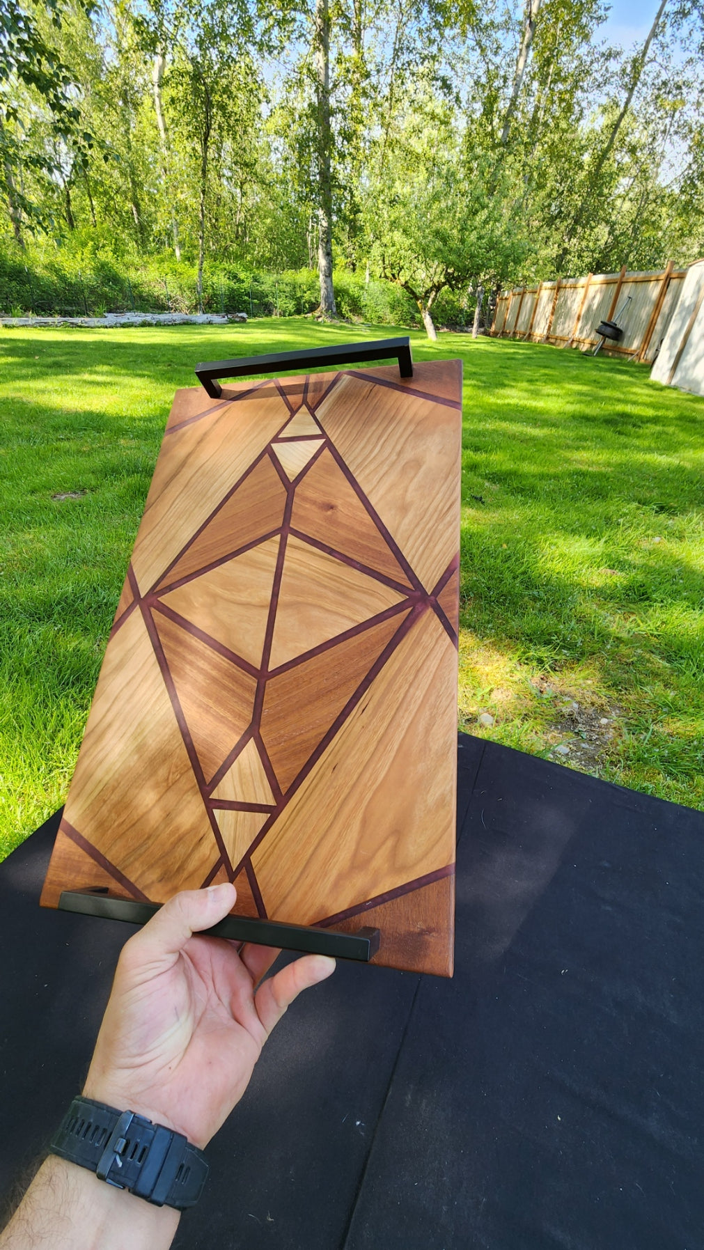 No.15 Cherry/Sapele Serving Board