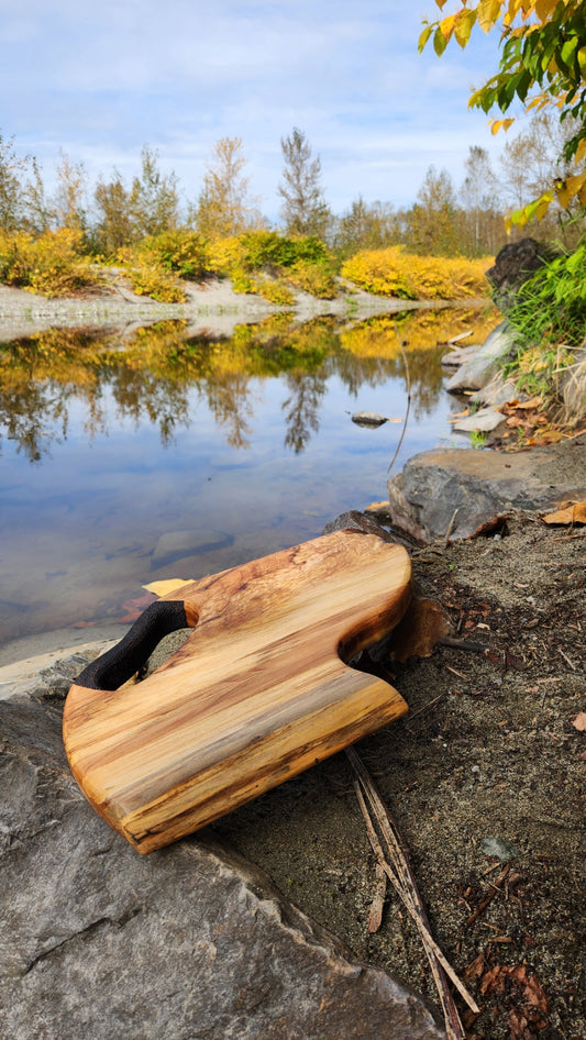 No.32 Live edge western hemlock serving board