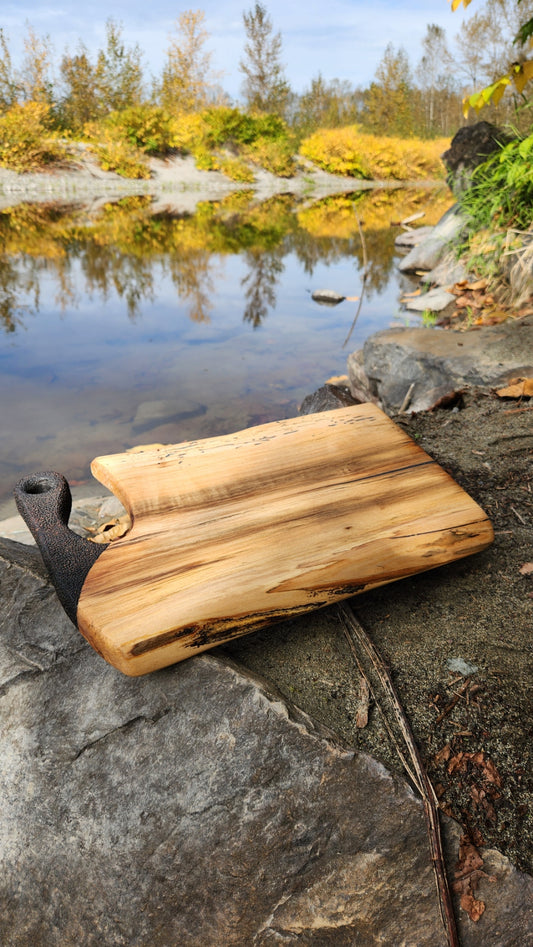 No.31 Live edge western hemlock serving board