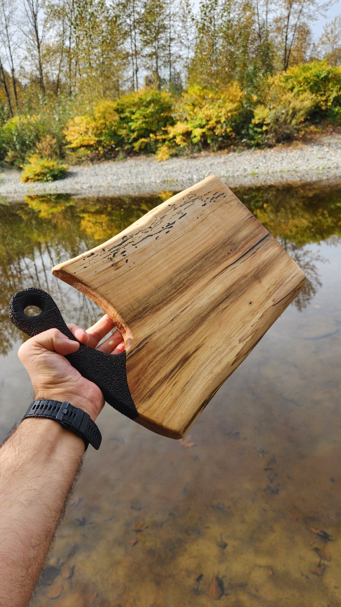 No.31 Live edge western hemlock serving board