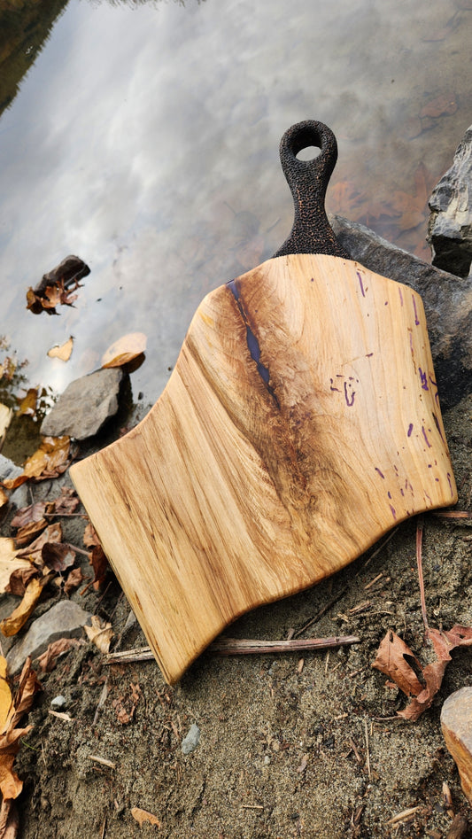 No.28 Live edge western hemlock serving board