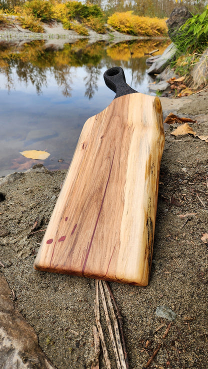 No.27 Live edge western hemlock serving board