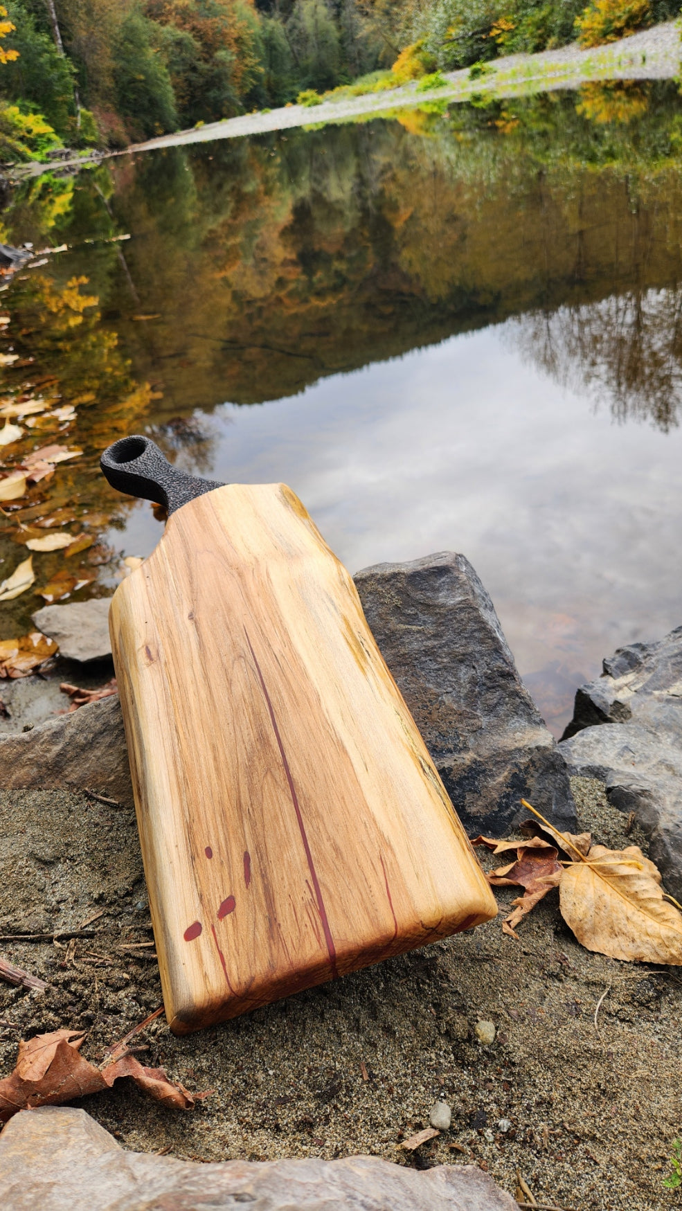 No.27 Live edge western hemlock serving board