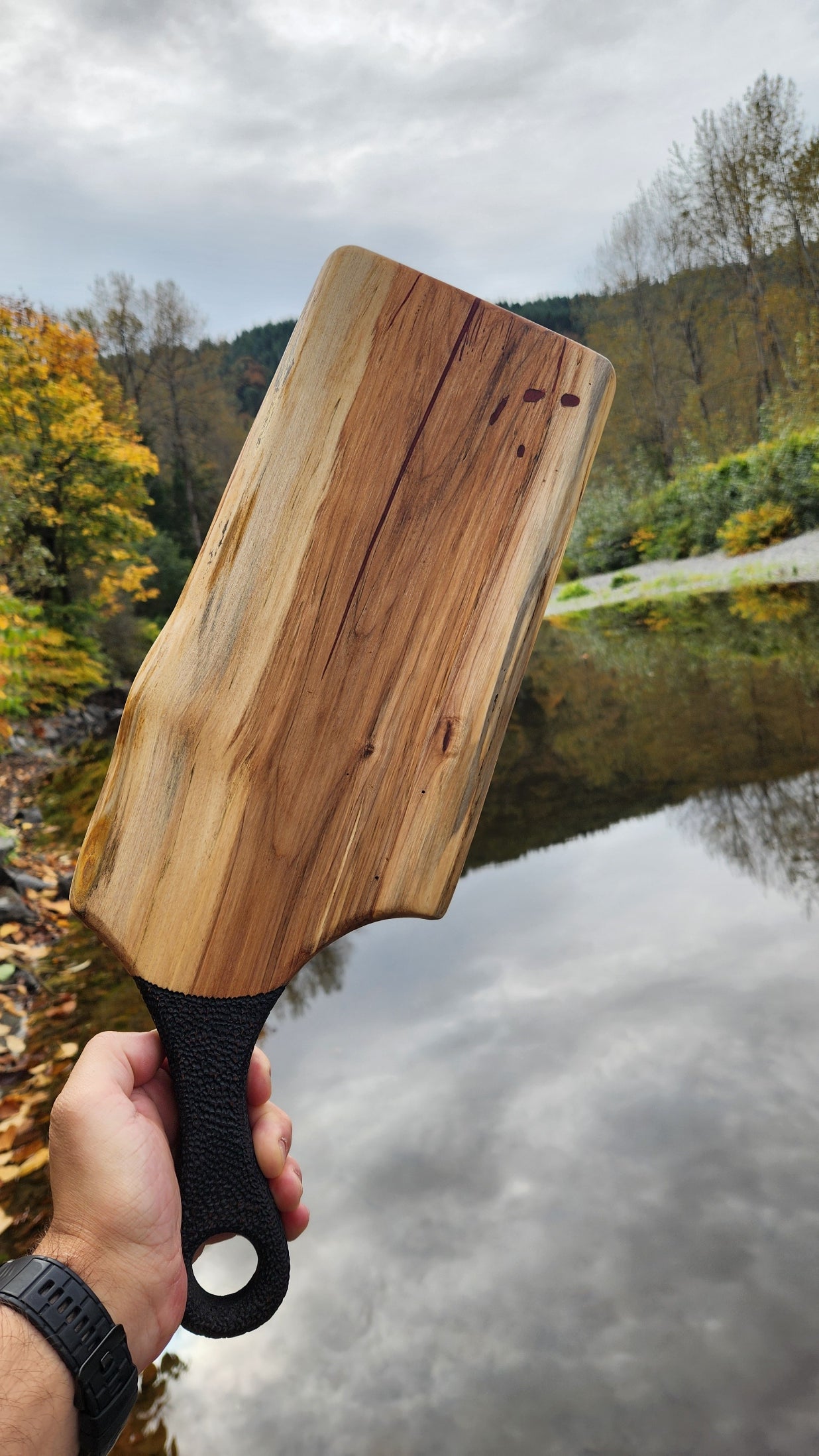 No.27 Live edge western hemlock serving board