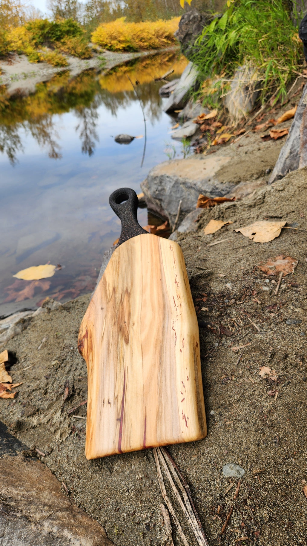 No.26 Live edge western hemlock serving board