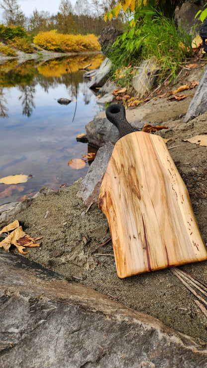 No.26 Live edge western hemlock serving board