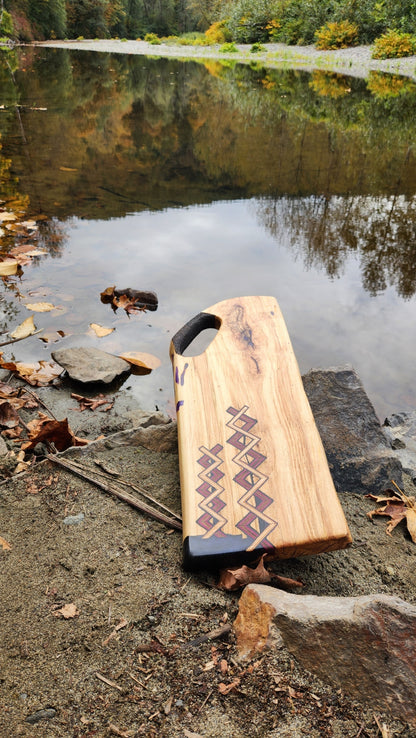 No.25 Live edge western hemlock serving board