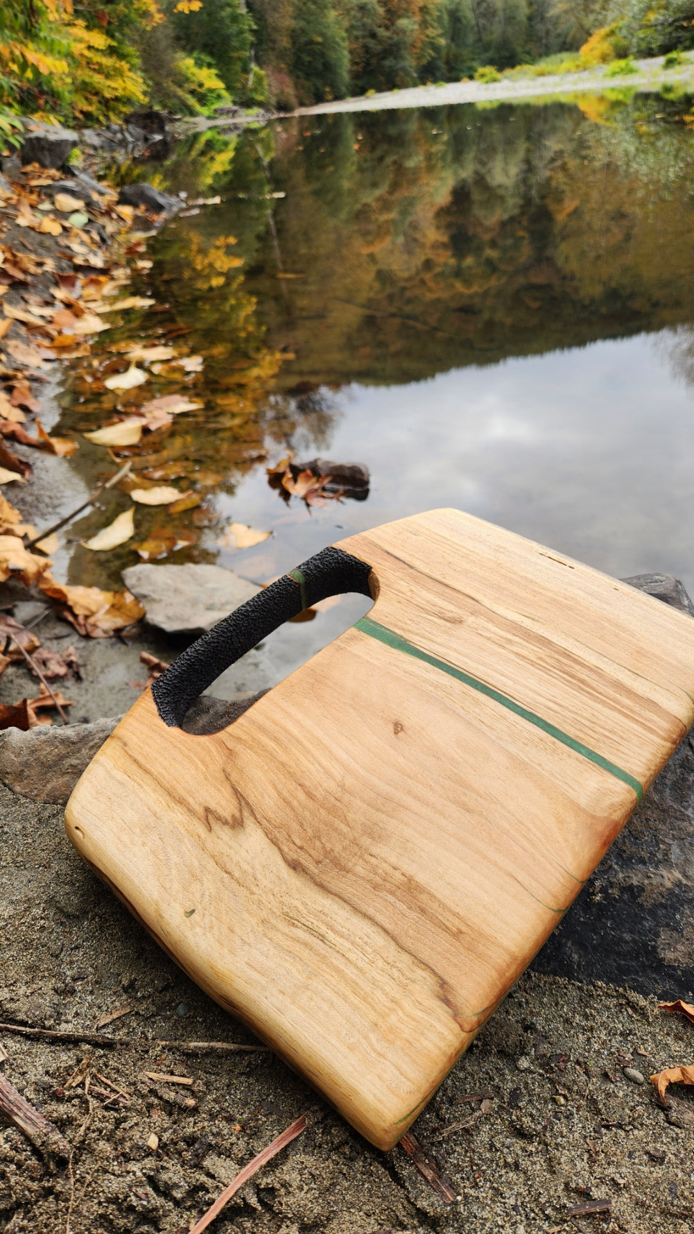 No.24 Live edge western hemlock serving board