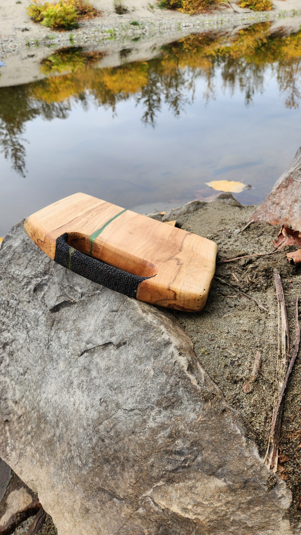 No.24 Live edge western hemlock serving board