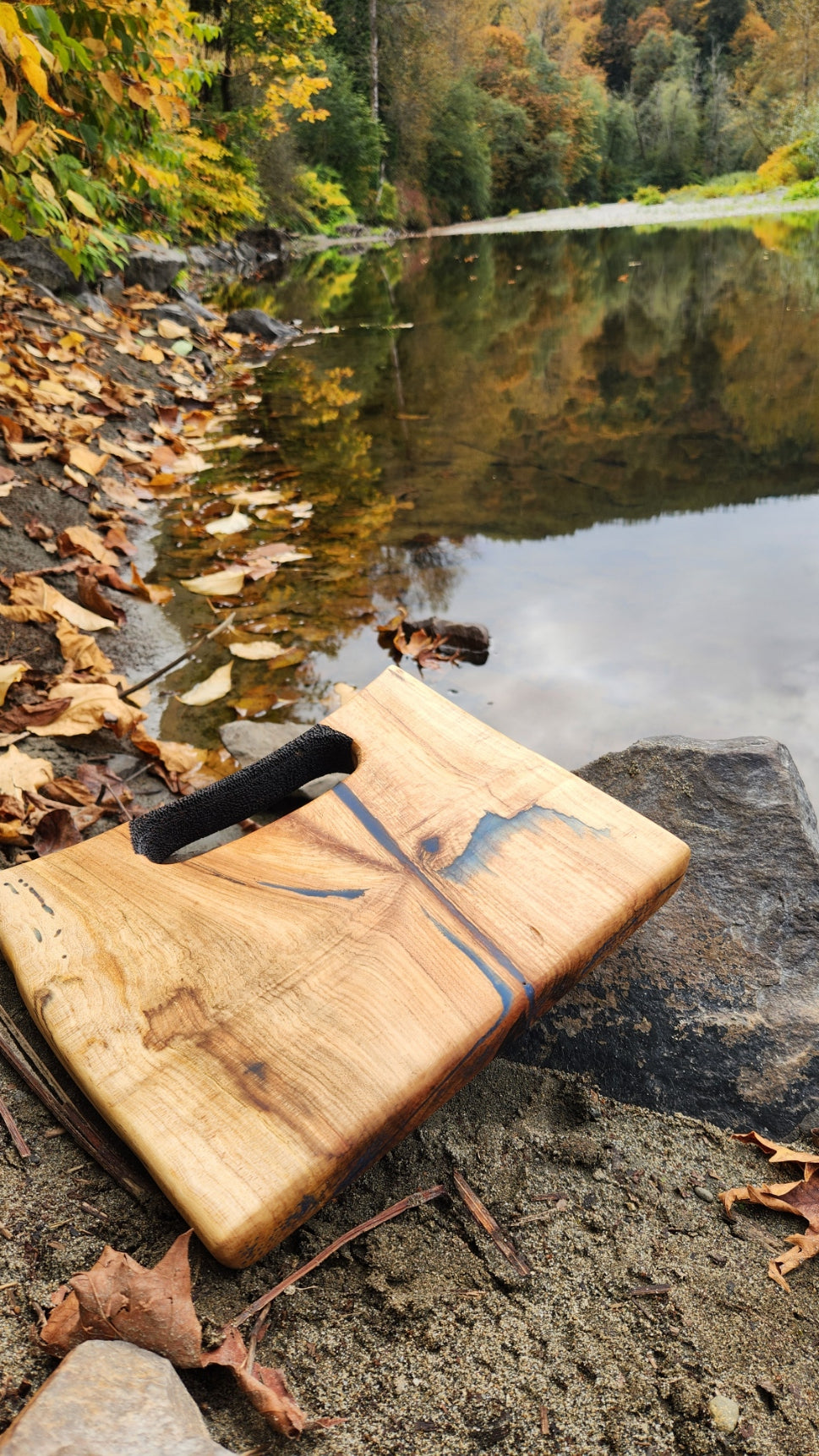 No.23 Live edge western hemlock serving board