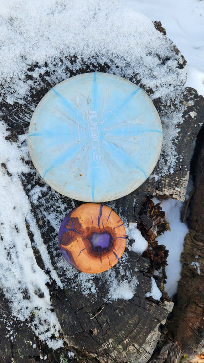 No.36 Custom Live edge purple leaf plum Disc Golf placer