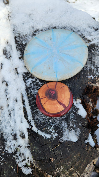 No.36 Custom Live edge purple leaf plum Disc Golf placer