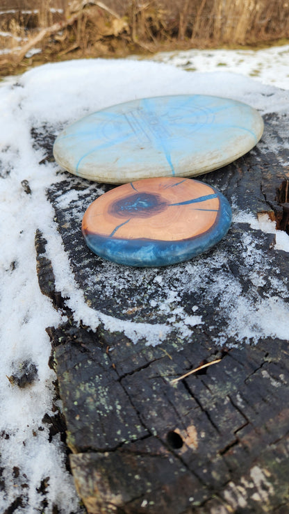 No.36 Custom Live edge purple leaf plum Disc Golf placer