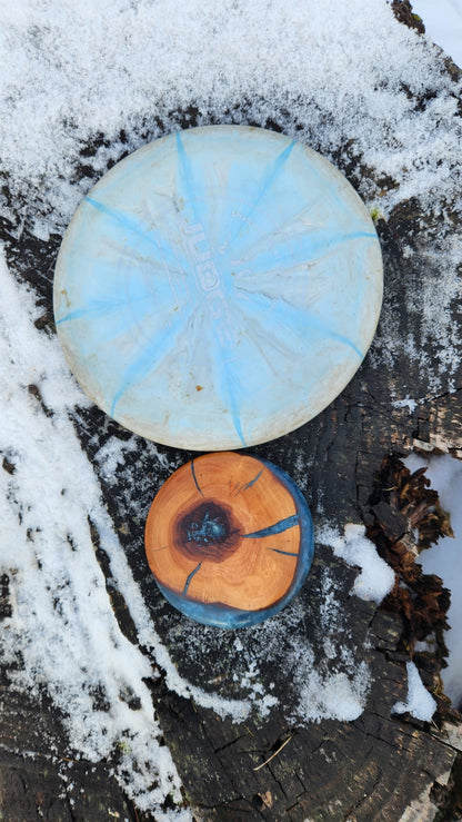 No.36 Custom Live edge purple leaf plum Disc Golf placer